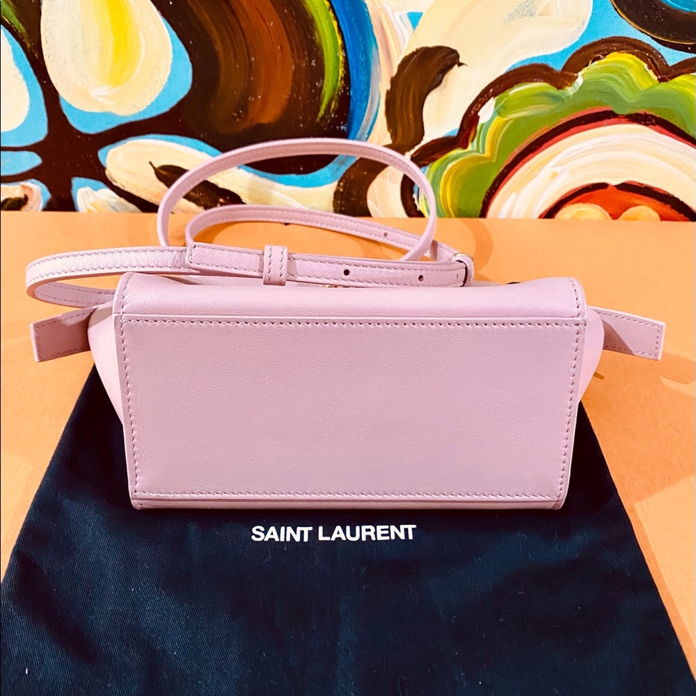 🛑SOLD🛑 💖💖💖Authentic YSL Pink Calfskin Toy Cabas Bag - Picture 3 of 16